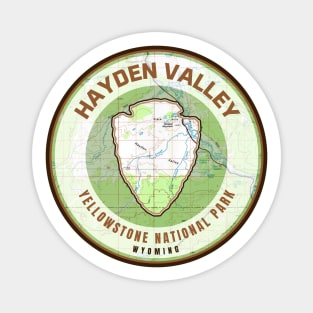 Yellowstone Souvenir Map - Hayden Valley Magnet